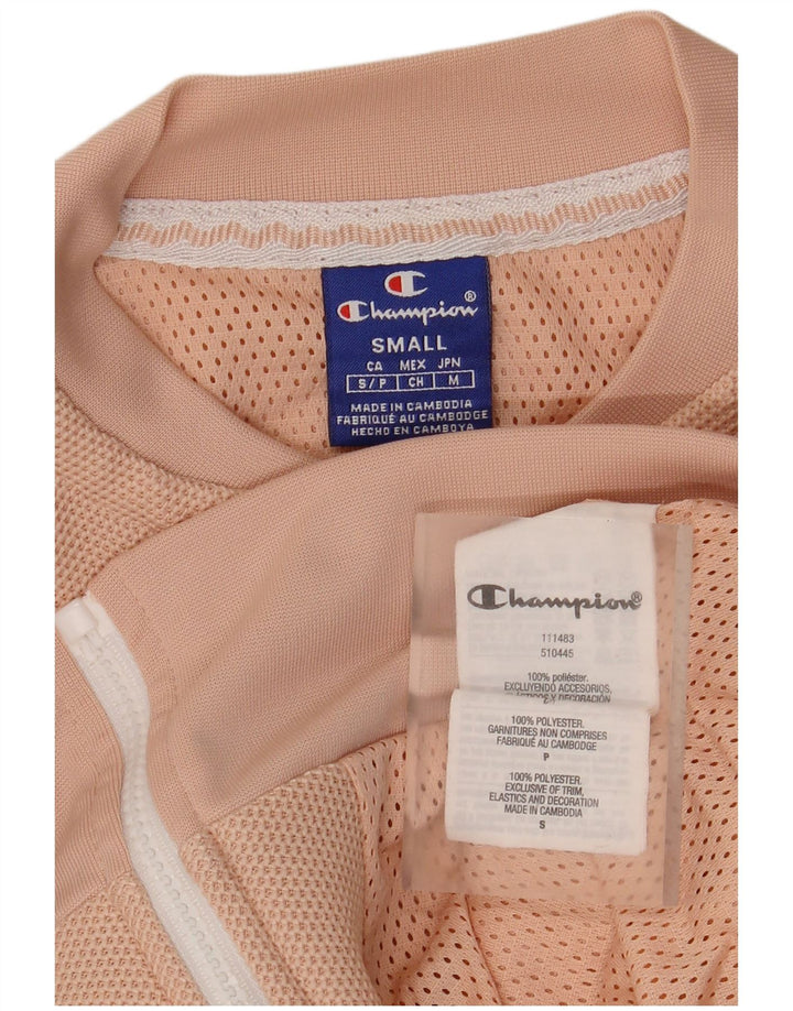 CHAMPION Womens Crop Oversized træningsdragt topjakke UK 10 Small Pink
