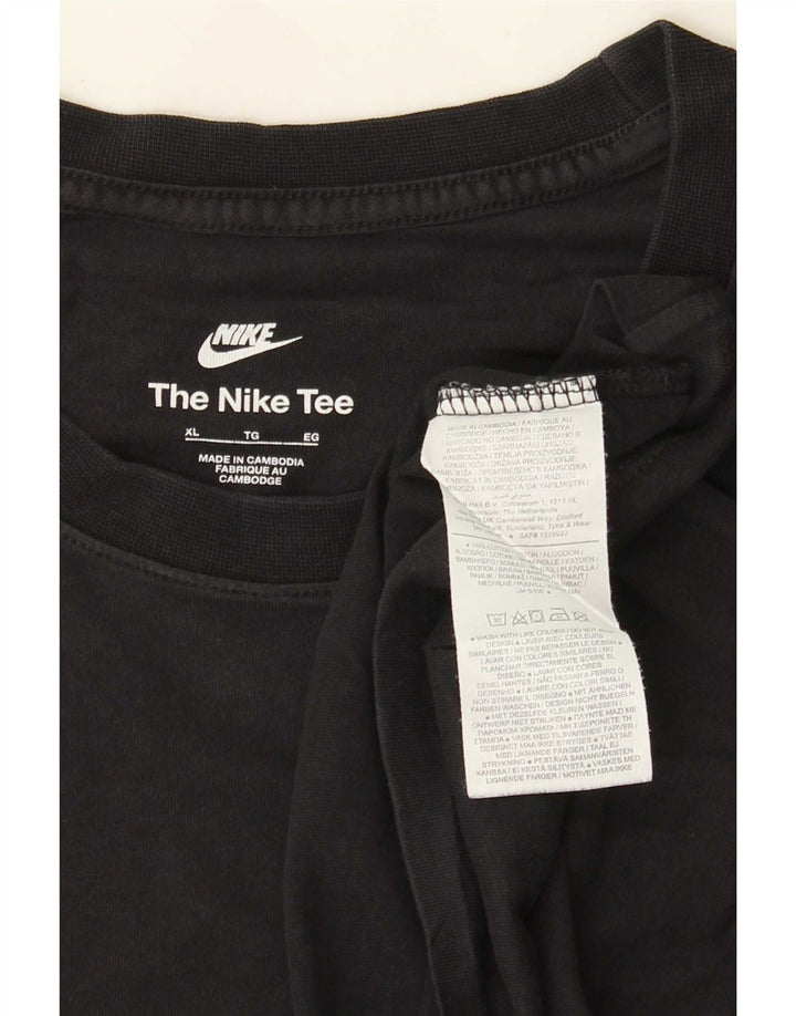 Nike T-shirt top til mænd XL sort bomuld