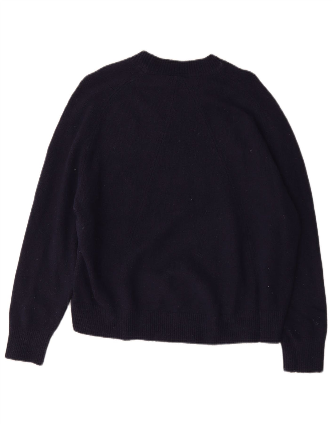 John Lewis Dame Oversized Crew Neck Jumper Sweater UK 14 Medium Navy Blue