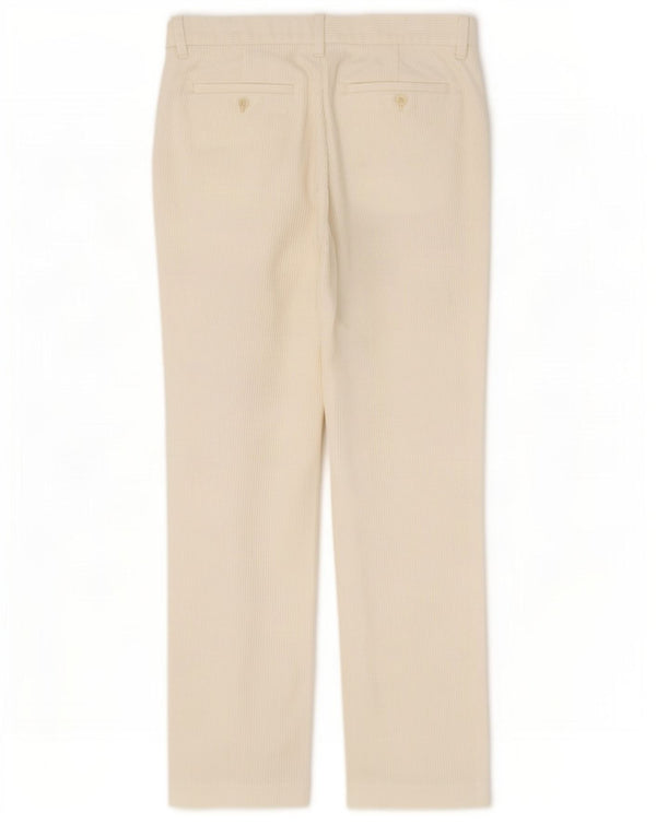 Cos Mens Straight Corduroy Trousers EU 46 Small W29 L29 Off White Cotton