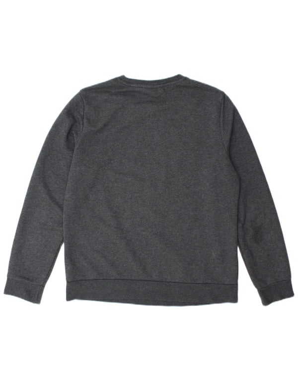 Adidas Graphic Sweatshirt Jumper UK 12/14 Medium Grey Bomuld