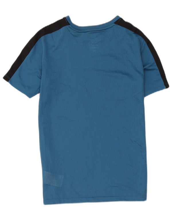 Nike Boys Dri Fit T-Shirt Top 13-14 år XL Blå Colourblock Polyester