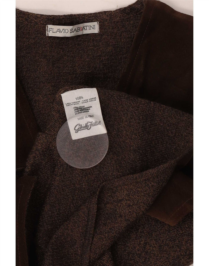 Flavio Castellani Herrevest IT 50 Medium Brun Virgin Wool