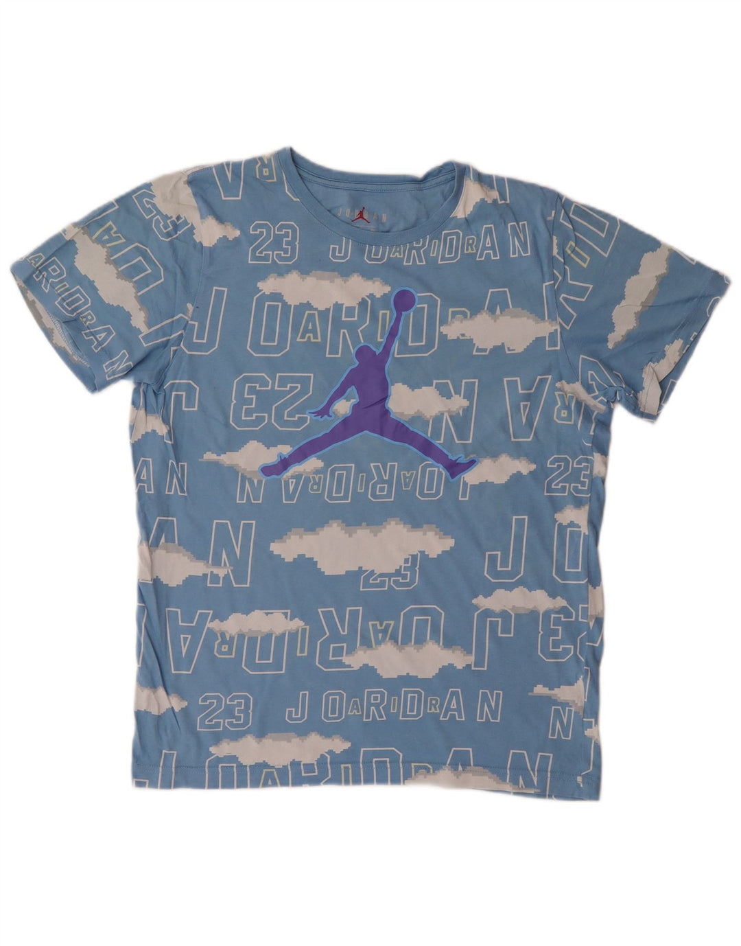 Jordan Boys Grafisk T-Shirt Top 13-14 år XL Blå