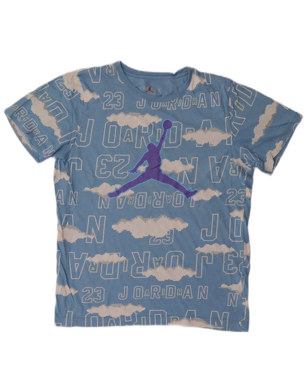 Jordan Boys Grafisk T-Shirt Top 13-14 år XL Blå
