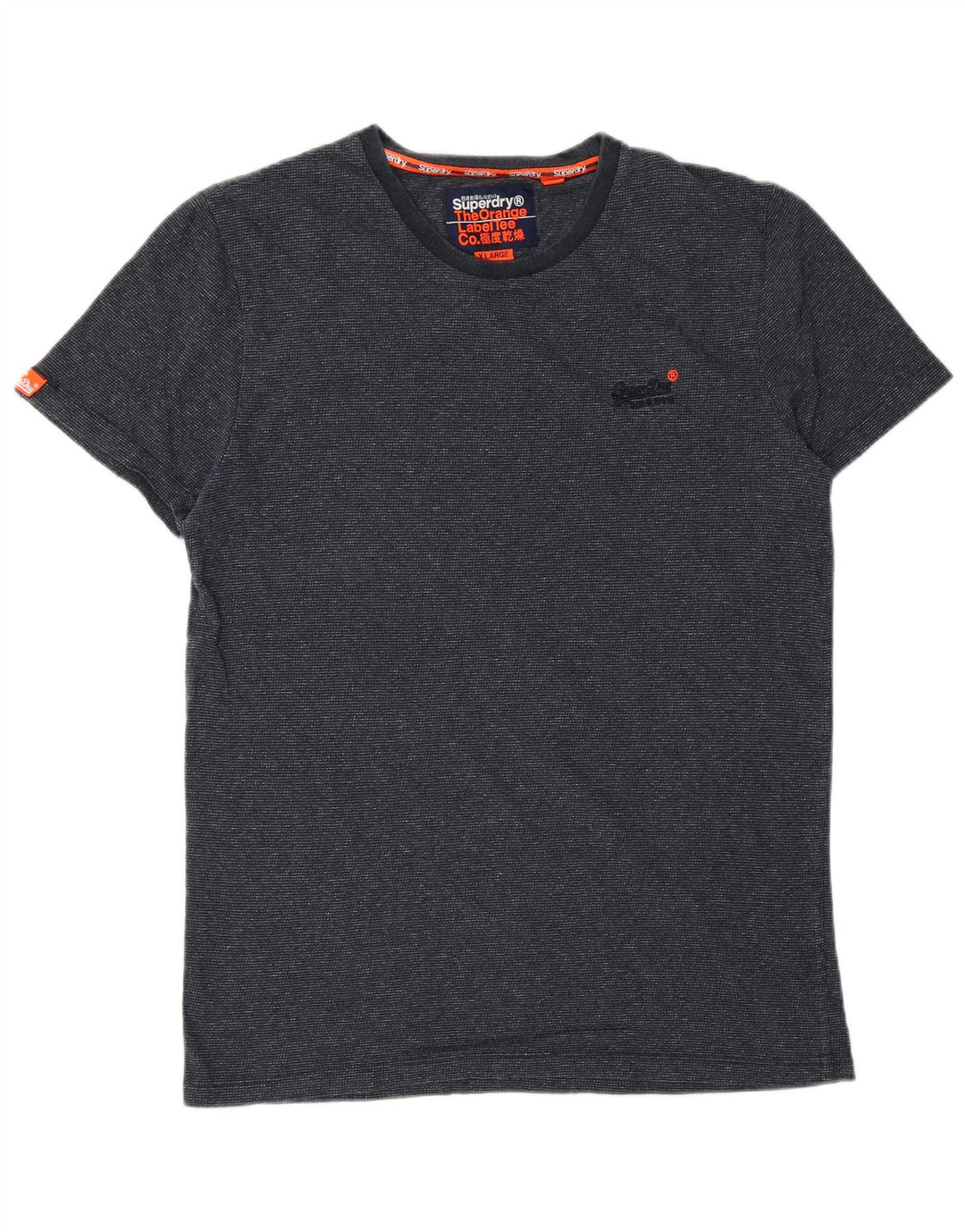 SUPERDRY T-shirt top til mænd XL marineblå