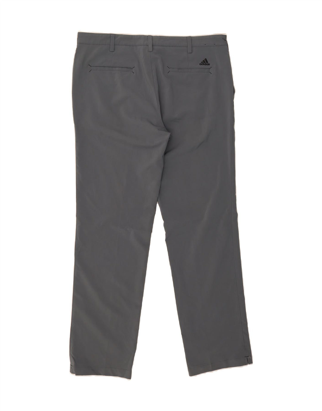 ADIDAS Mens Straight Chino Trousers W38 L34 Grey Polyester Vintage Adidas and Second-Hand Adidas from Messina Hembry 