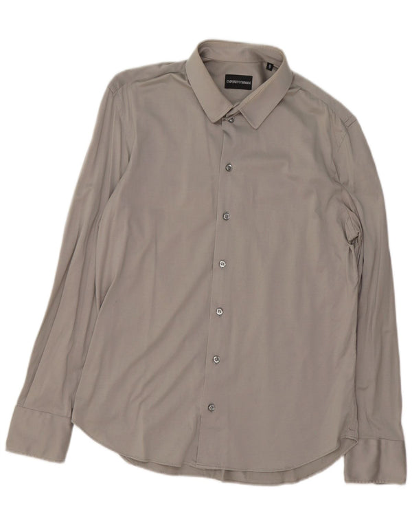 Emporio Armani Mens Shirt Size 43 17 XL Grey