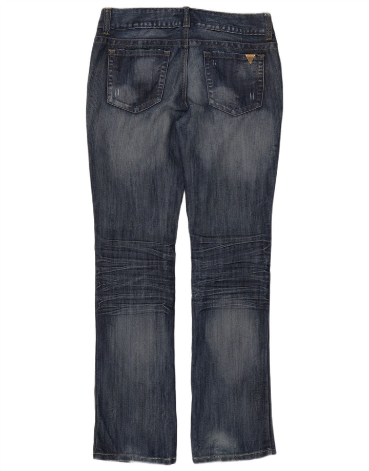GUESS Dame Pismo Straight Jeans W31 L33 Blå Bomuld