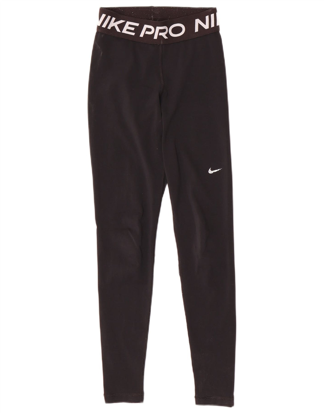 NIKE Dri Fit grafiske leggings til kvinder UK 6 XS Sort