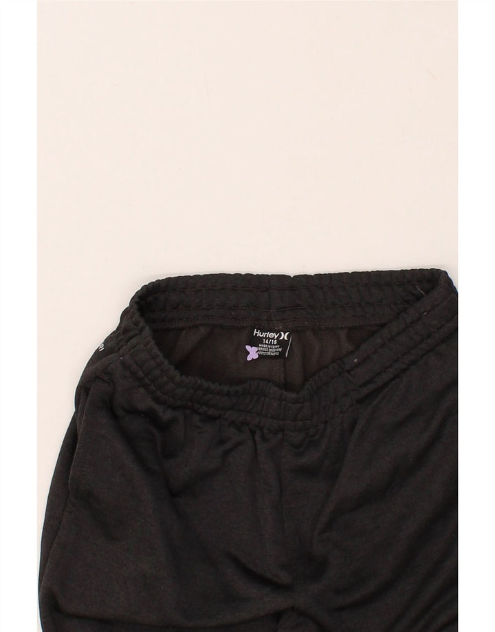 HURLEY Boys Tracksuit Trousers Joggers 12-13 Years Large Grey Polyester Vintage Hurley and Second-Hand Hurley from Messina Hembry 