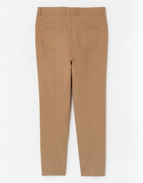Escada lige chinobukser til kvinder EU 40 Medium W30 L28 Beige bomuld
