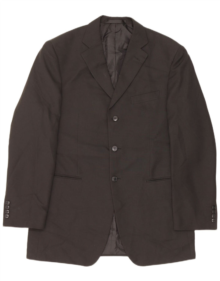 Marks & Spencer Herre lang 3-knaps blazerjakke UK 40 Medium Sort