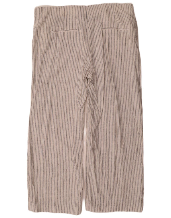 Marks & Spencer Chinobukser til kvinder UK 22 3XL W44 L30 Hvidstribet