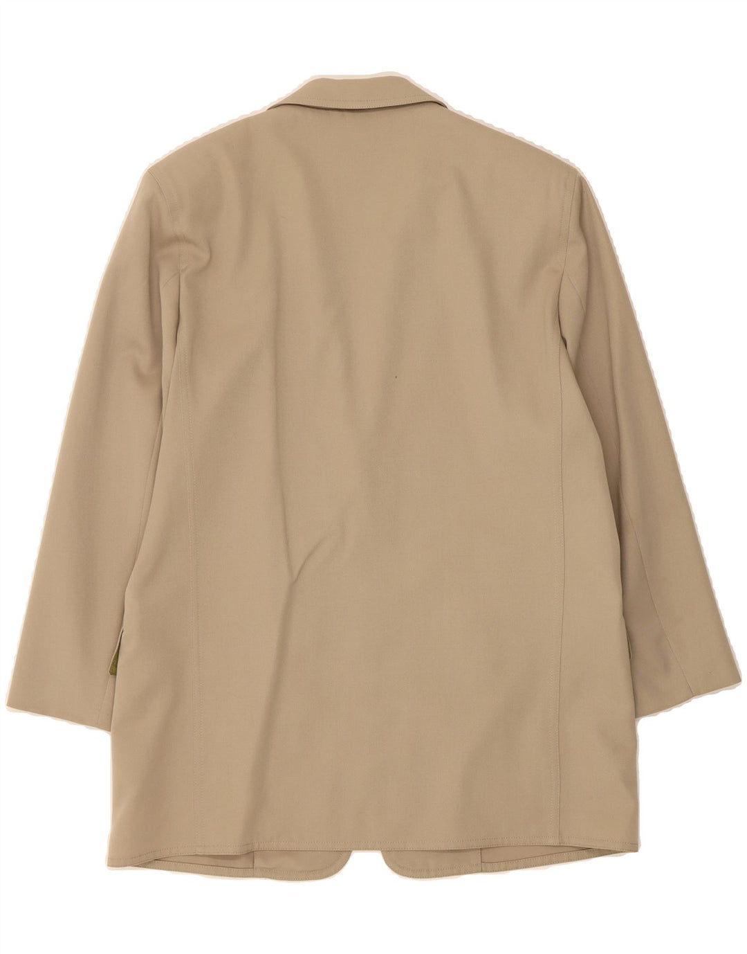 HERNO Womens Longline 2 Button Blazer Jacket IT 44 Medium Beige Wool Vintage Herno and Second-Hand Herno from Messina Hembry 