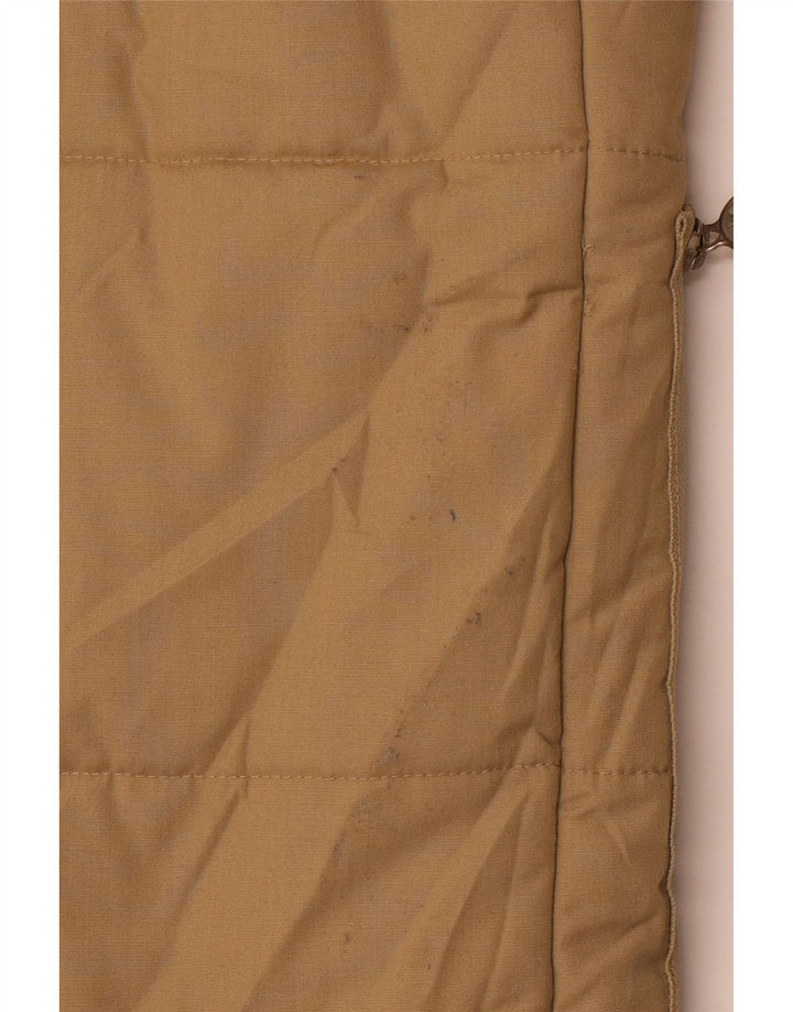 Vintage polstret herrefrakke UK 36 Small Beige Polyester