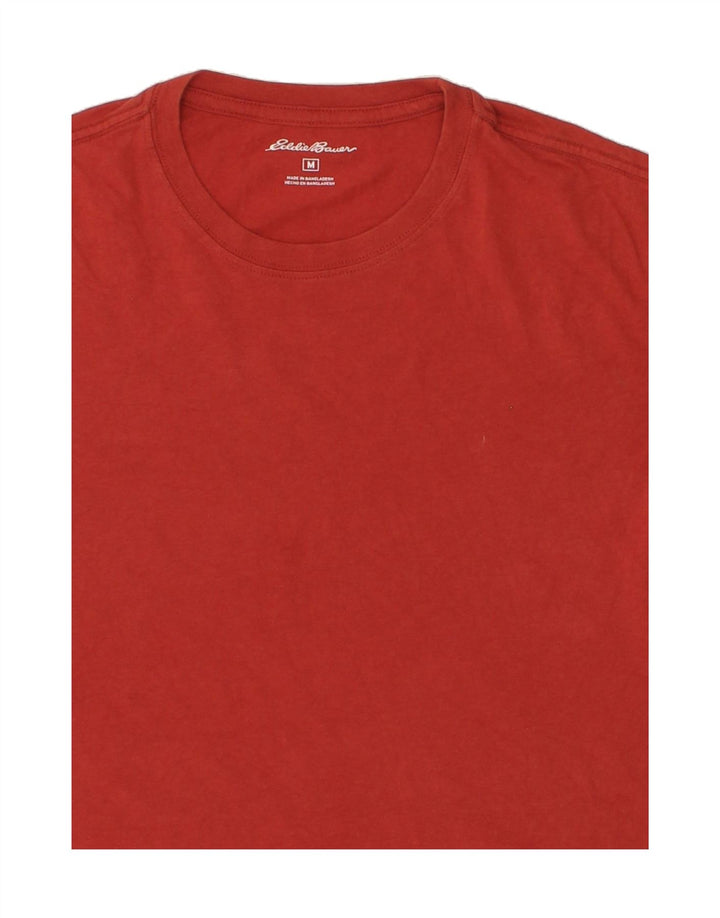 EDDIE BAUER Mens T-Shirt Top Medium Red Cotton Vintage Eddie Bauer and Second-Hand Eddie Bauer from Messina Hembry 