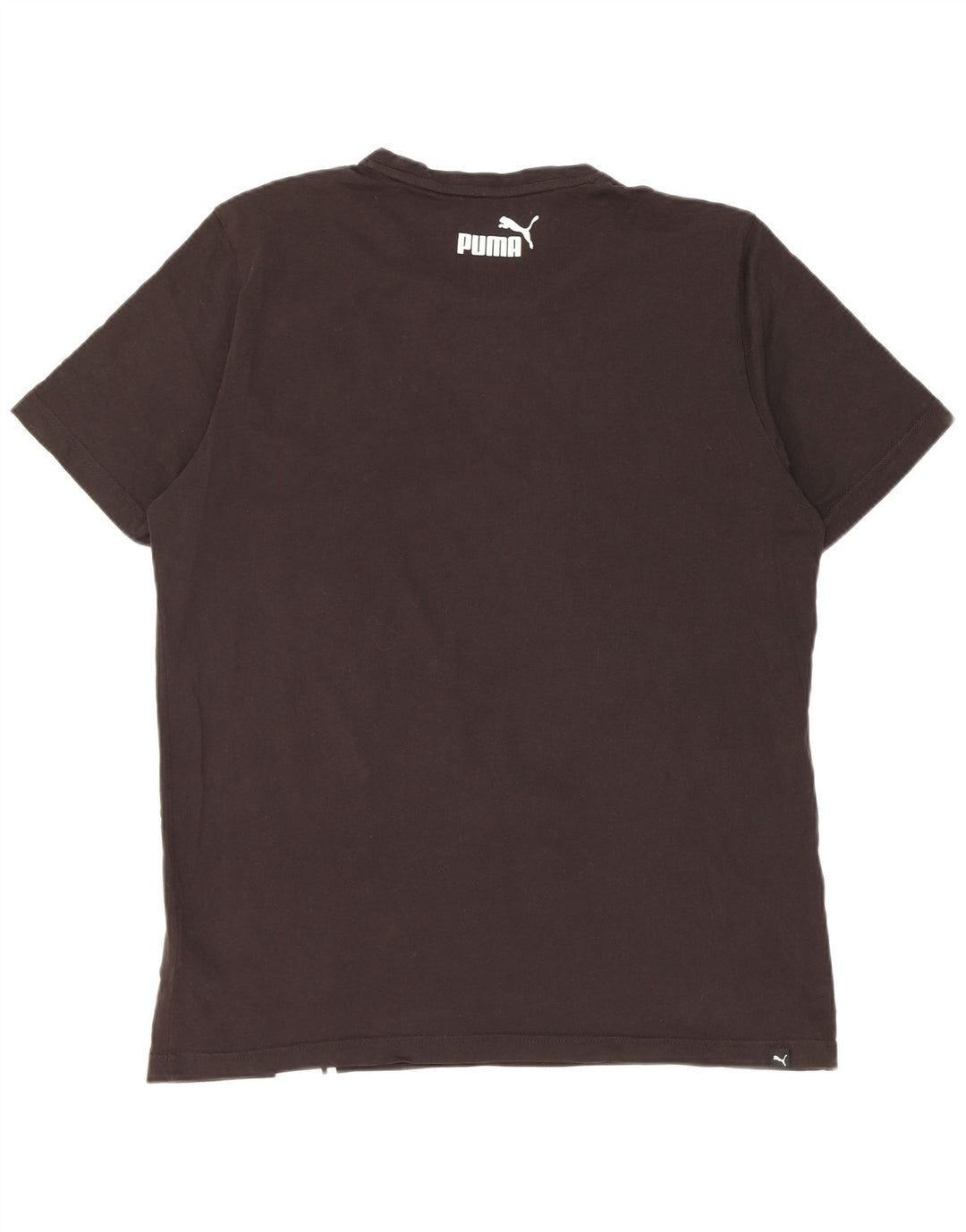 Puma Herre T-Shirt Top Stor Sort Colourblock Bomuld