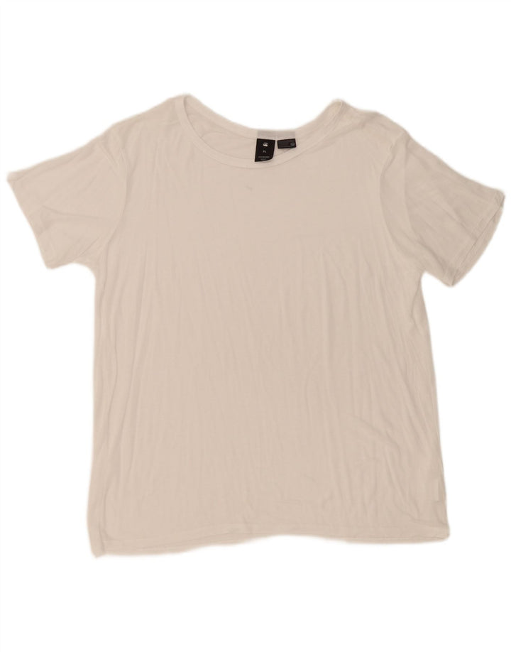 G-Star Herre T-Shirt Top XL Hvid