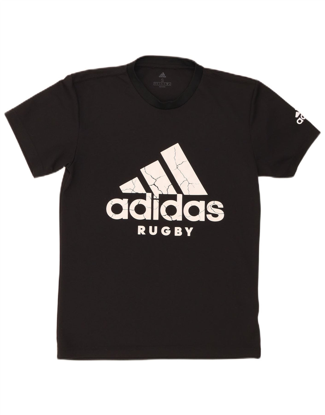 ADIDAS Grafisk T-shirt top til mænd, lille sort polyester