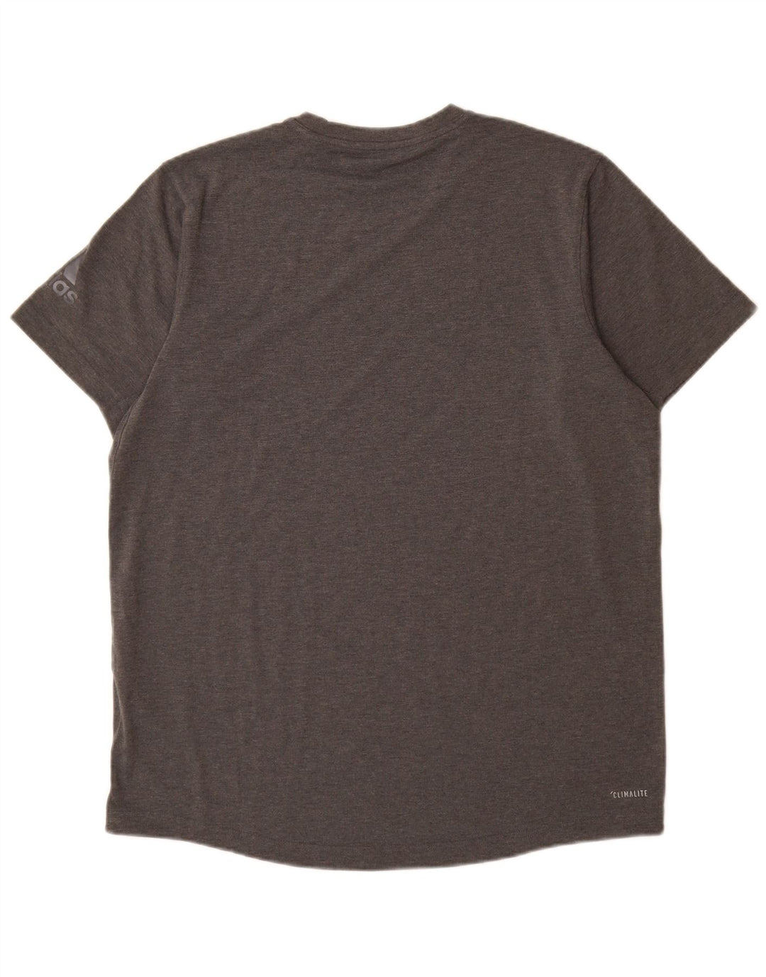 Adidas Herre Climalite T-Shirt Top Stor Grå Flecked Polyester