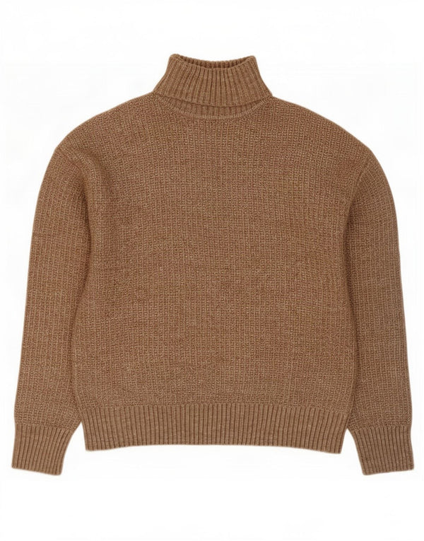 Marks & Spencer Dame Rullehals sweater UK 14 Medium Beige