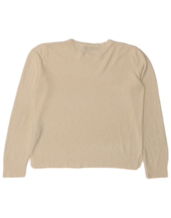 Marks & Spencer Dame sweater med rund hals DK 14 Medium Off White