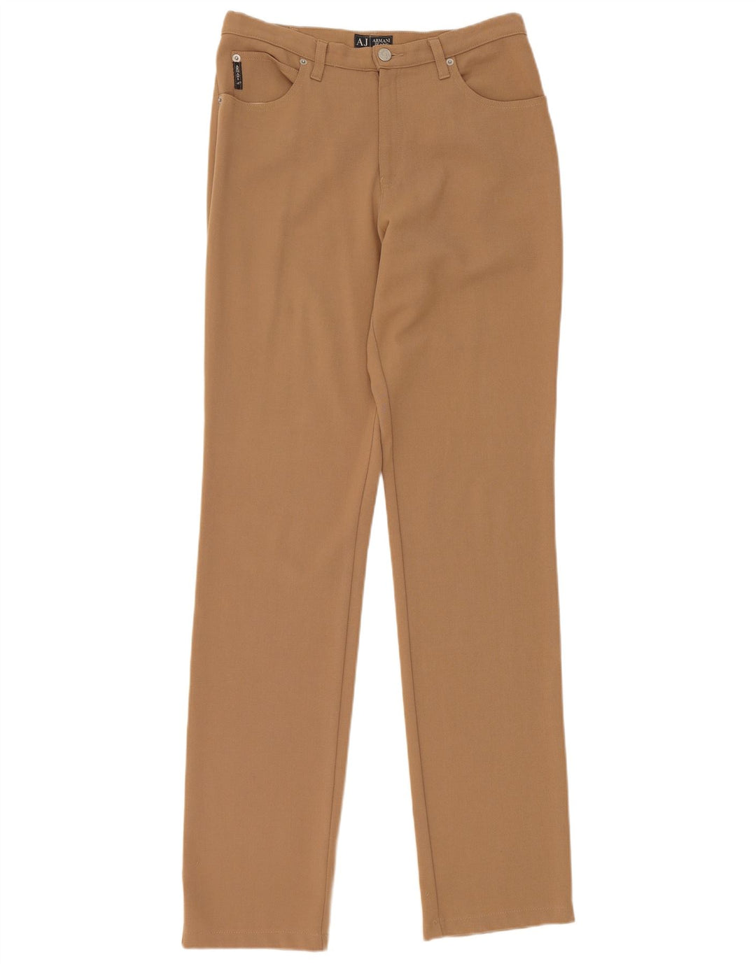 Armani Dame Slim Casual Bukser W30 L34 Brun Polyester