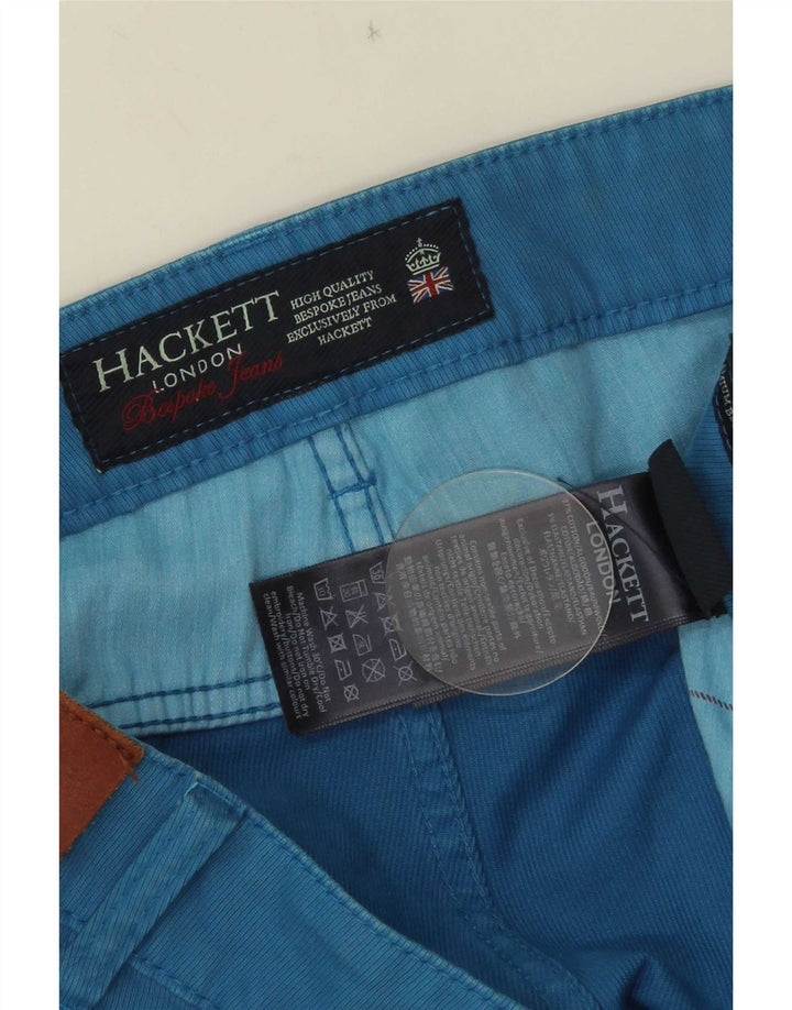 Hackett Straight Casual Bukser til mænd W44 L31 Blå Bomuld