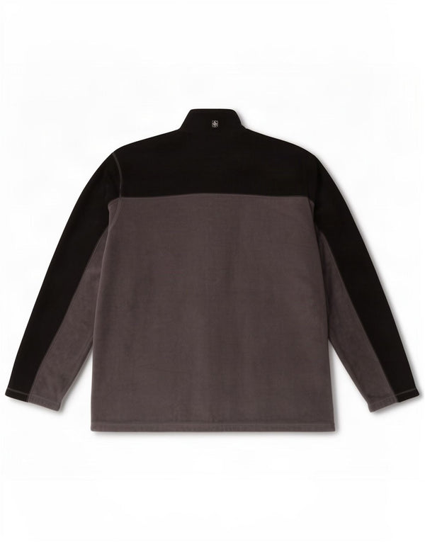 Mountain Warehouse Herre Zip Neck Fleece Jumper 3XL Grå Colourblock