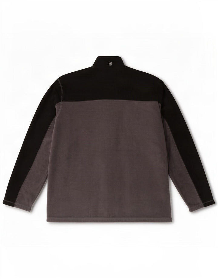 Mountain Warehouse Herre Zip Neck Fleece Jumper 3XL Grå Colourblock