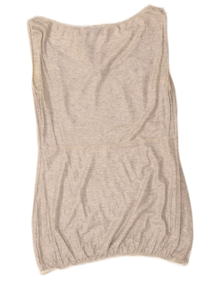 Max & Co. Dame ærmeløs bluse Top UK 8 Small Grey Flecked