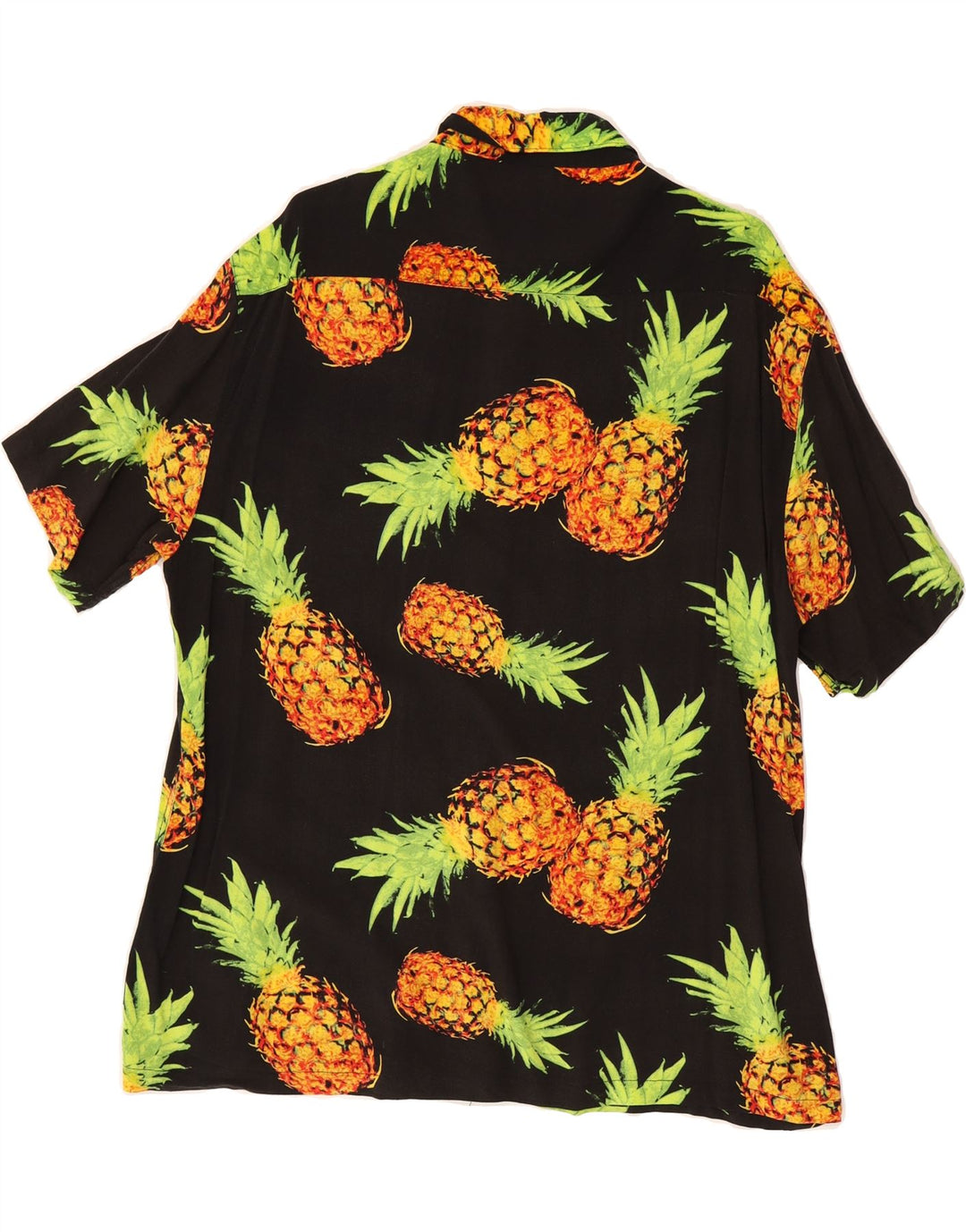 TRADEMARK Mens Abstract Pattern Short Sleeve Shirt Large Black Hawaiian Vintage Trademark and Second-Hand Trademark from Messina Hembry 