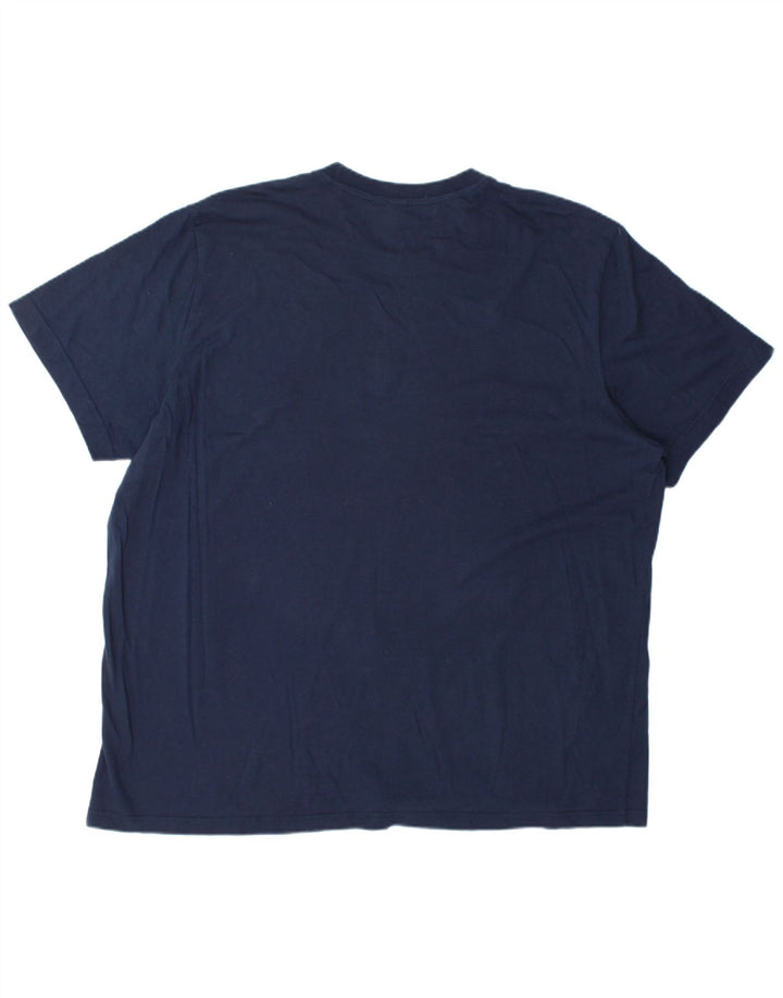 ADIDAS Mens Graphic T-Shirt Top 2XL Navy Blue