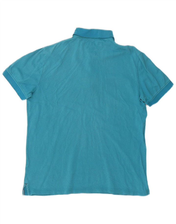 TOMMY HILFIGER Herre Custom Fit Polo Shirt Medium Blue