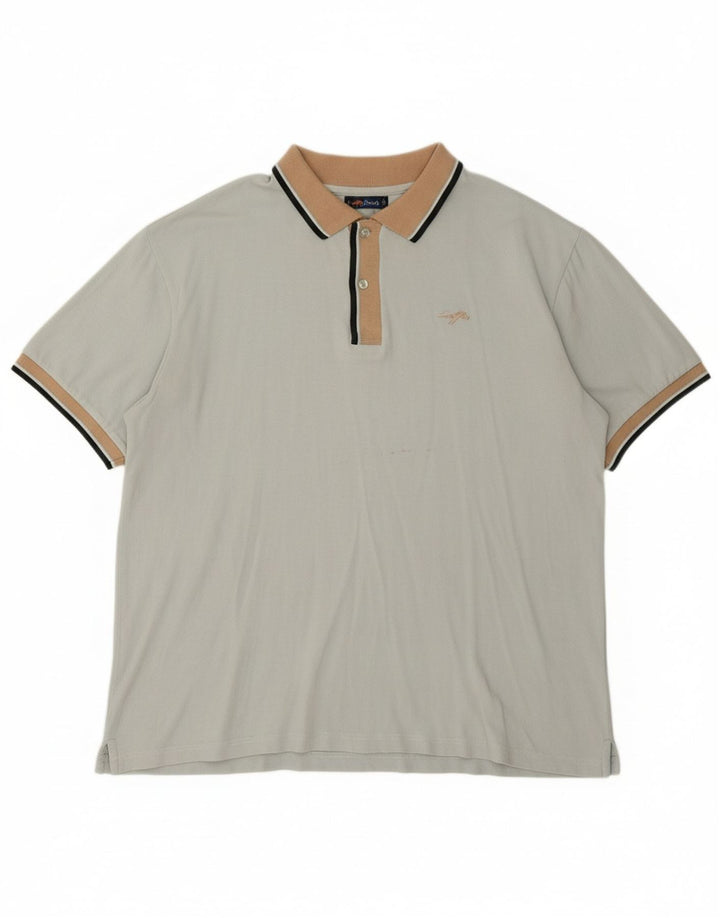 LOTTO Mens Polo Shirt 2XL Blue Cotton