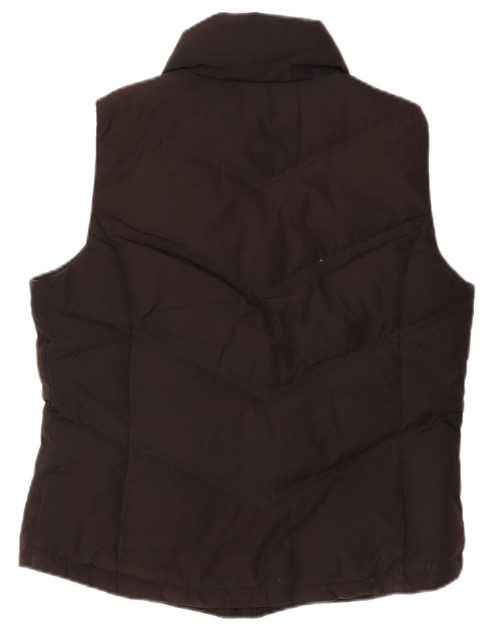 CALVIN KLEIN Dame Polstret Gilet UK 12 Medium Black