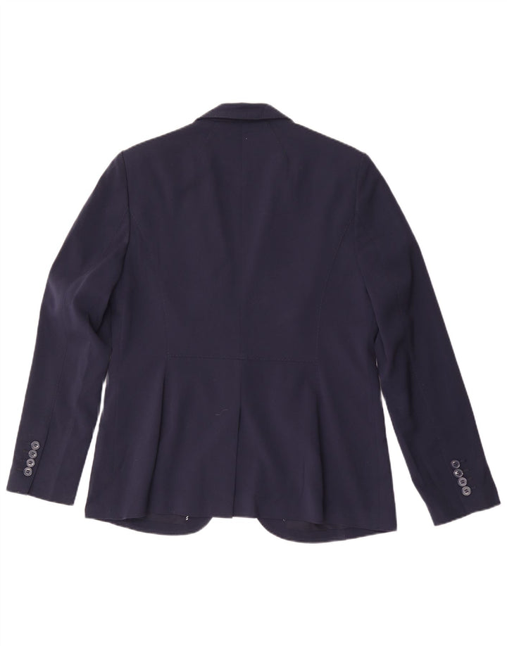 Marks & Spencer Dame 1 Knap Blazer Jacket UK 14 Large Navy Blue