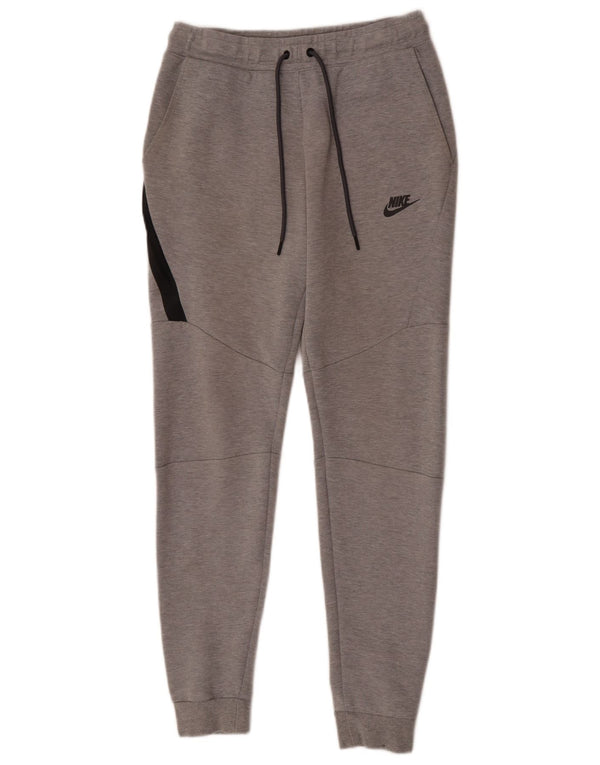 Nike Herre Slim Fit træningsdragt Bukser Joggers Små Grå Colourblock Bomuld