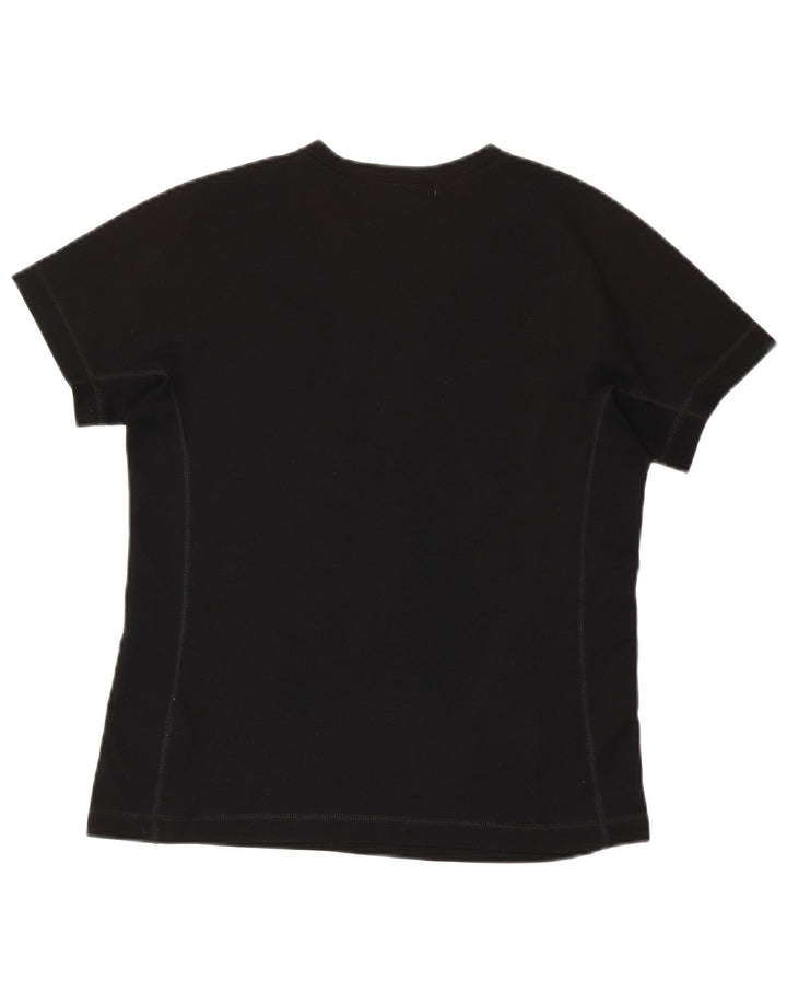 Fjall Raven T-Shirt Top UK 12 Medium Sort Polyester
