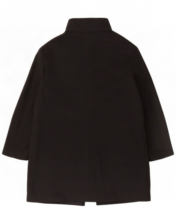 John Lewis Womens 4-knaps oversize overfrakke UK 16 Large Black Polyester