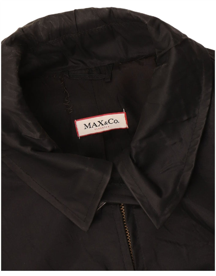 Max & Co. Overfrakke til kvinder UK 12 Medium Sort