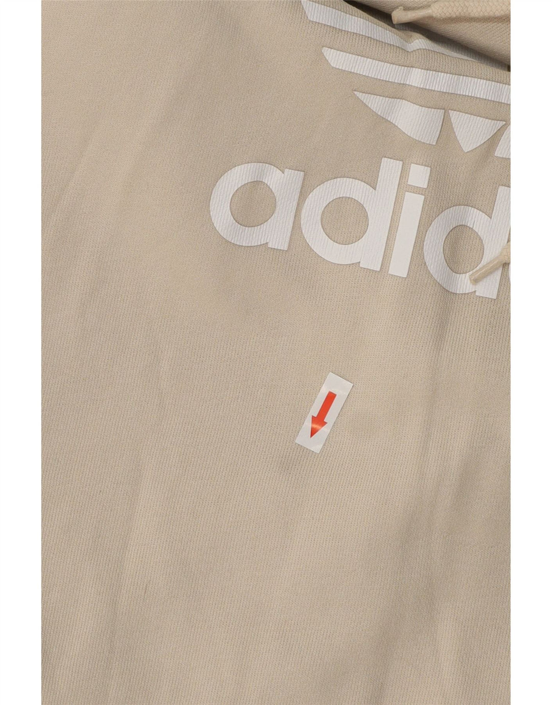 Adidas grafisk hættetrøje til mænd mellem beige bomuld
