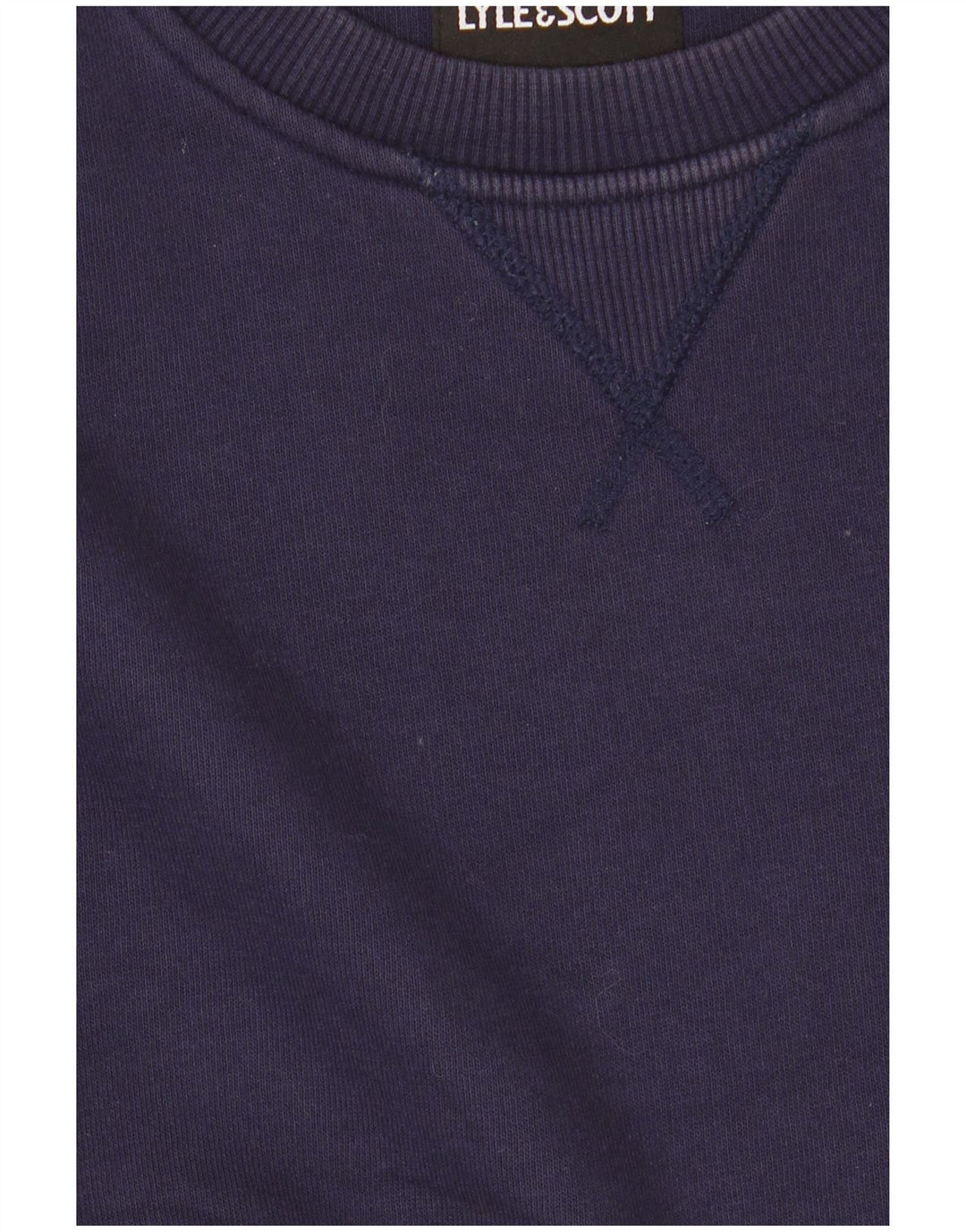 Lyle & Scott Sweatshirt til mænd, lille marineblå bomuld