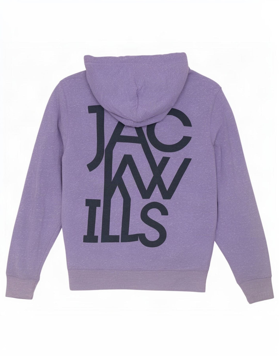 Jack Wills Herre grafisk hættetrøje med lynlås Medium Lilla Flecked Polyester