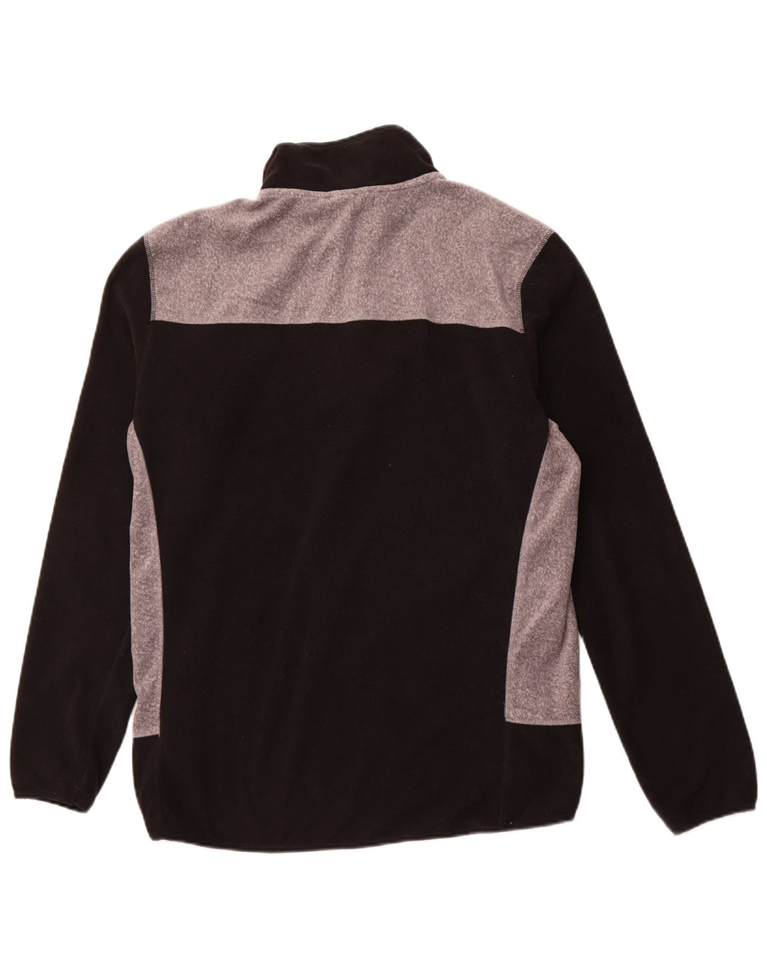 QUIKSILVER Fleece Jumper med lynlås til mænd XL Sort Colourblock Polyester