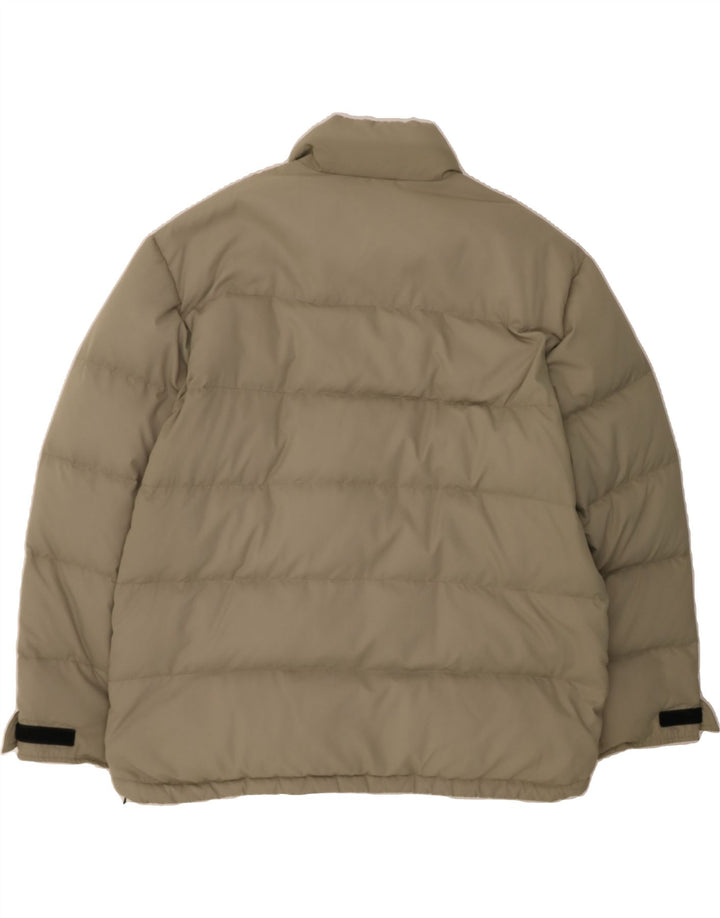CANDA Mens Padded Jacket EU 48 4XL Khaki Colourblock Polyester Vintage Canda and Second-Hand Canda from Messina Hembry 