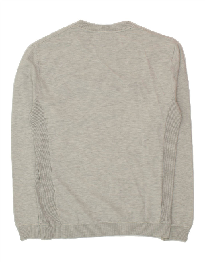 ZARA Mens Graphic Sweatshirt Jumper Medium Grey Vintage Zara and Second-Hand Zara from Messina Hembry 