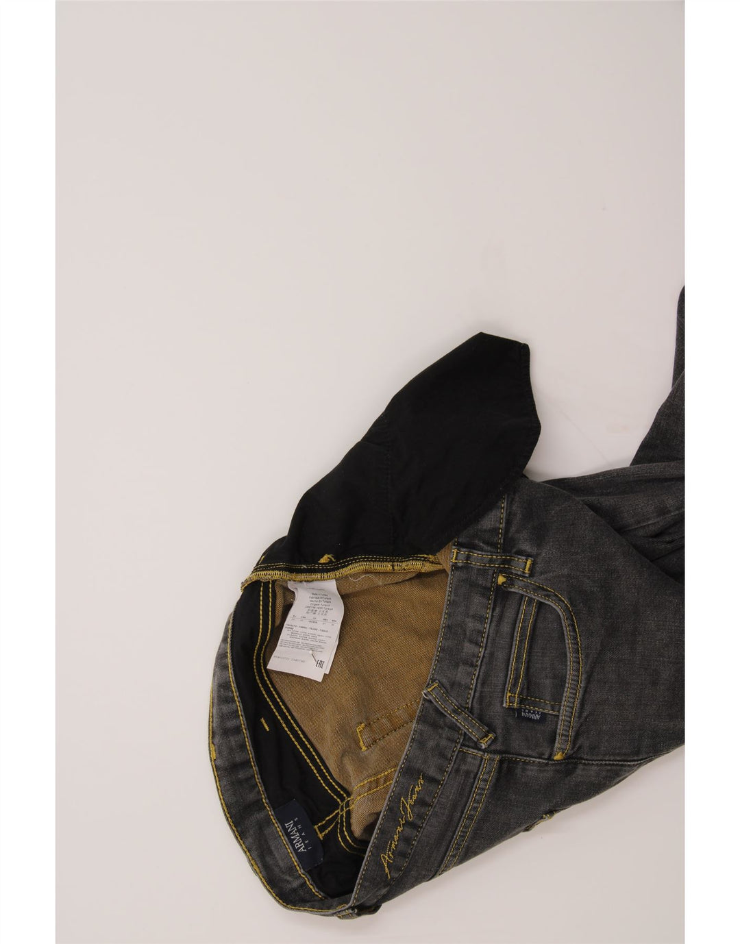 ARMANI Womens Slim Jeans W31 L31 Grey Cotton Vintage Armani and Second-Hand Armani from Messina Hembry 