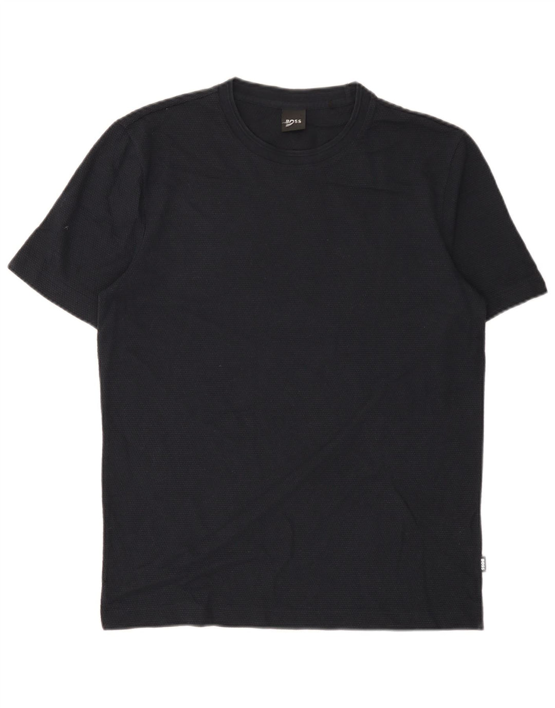 Hugo Boss Herre T-Shirt Top Medium Marineblå Bomuld